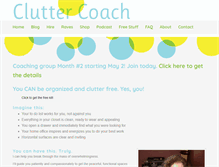Tablet Screenshot of cluttercoach.net